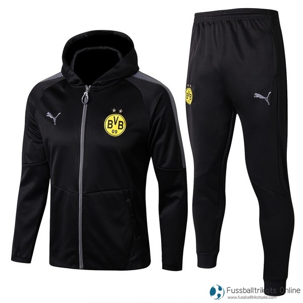 Borussia Dortmund Trainingsanzug 2017-18 Schwarz Gelb Fussballtrikots Günstig
